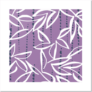 Floral Light Purple Pattern Posters and Art